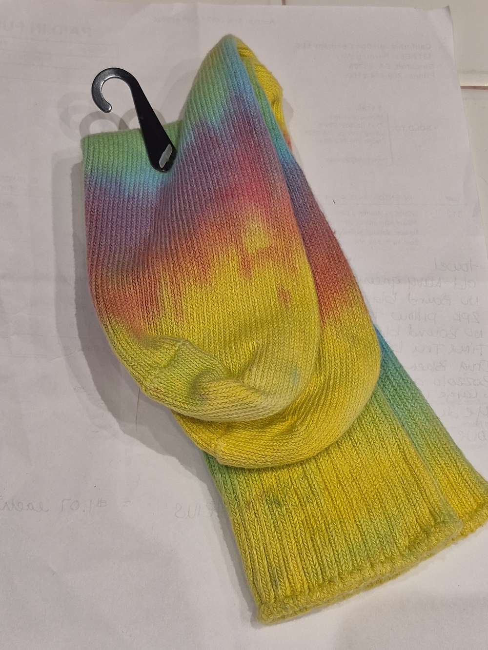Rainbow Hand-Dyed Women's Socks - Multicolor - Picture 2 of 6